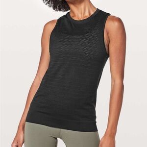 Lululemon Breeze By Muscle Tee Black Sleeveless Women's Athletic Top - Size